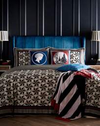 Laurence Bowen Hero Duvet Cover Set Black - Laurence Llewelyn-Bowen - Size: DOUBLE - thumbnail 4