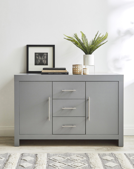 Dakota Large Sideboard Grey - At Home Collection - image 1