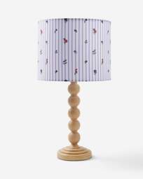 Julipa Evelyn Floral Stripe Bobbin Lamp Multi - Julipa - thumbnail 2