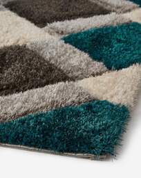 Geo Shaggy Cosy Rug Emerald - Origins - Size: 80X150 - thumbnail 3