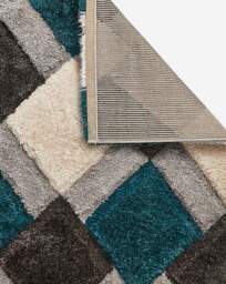 Geo Shaggy Cosy Rug Emerald - Origins - Size: 80X150 - thumbnail 2
