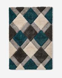 Geo Shaggy Cosy Rug Emerald - Origins - Size: 80X150 - thumbnail 5