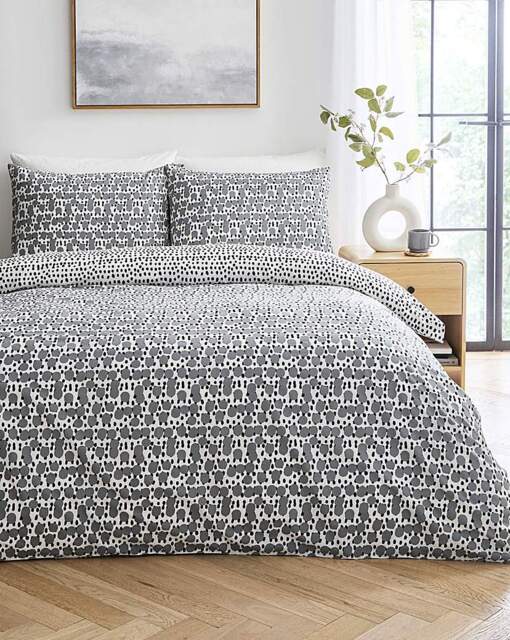 Nico Spot Duvet Cover Set Monochrome - JD Williams - Size: SINGLE - image 1