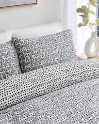Nico Spot Duvet Cover Set Monochrome - JD Williams - Size: SINGLE - thumbnail 2