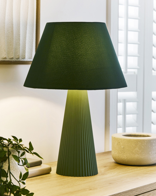 Cora Glass Table Lamp Green - Searchlight - image 1