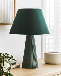 Cora Glass Table Lamp Green - Searchlight - thumbnail 3