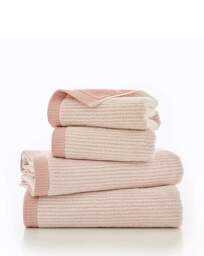 Weave Striped Cotton Towel Pink - Size: Hand Towel - thumbnail 3