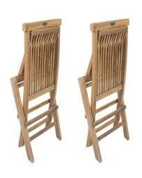 Charles Bentley Folding Chairs, Set of 2 Natural - Charles Bentley - thumbnail 5