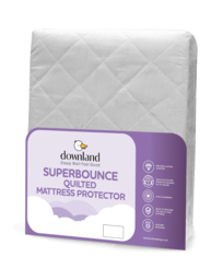 Downland Superbounce Mattress Protector White - Downland - Size: S KING
