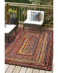Indoor and Outdoor Tropico Rug Multi - Homemaker - Size: 135 DIA