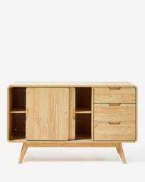 Oslo Sliding Door Sideboard OAK - Gray & Osbourn - thumbnail 4