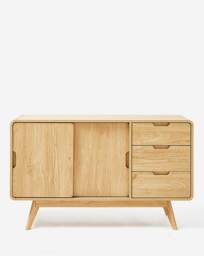 Oslo Sliding Door Sideboard OAK - Gray & Osbourn - thumbnail 2