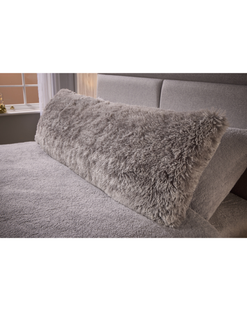 Long Hair Bolster Pillow Grey - Huggleland - Size: ONE SIZE - image 1