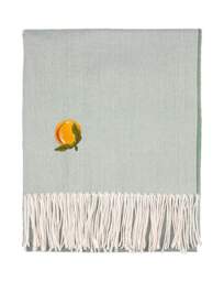 Furn. Fruits Embroidered Throw Orange - furn. - Size: 130X180 - thumbnail 2