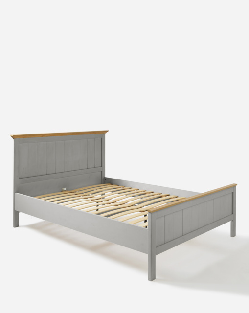 Julipa Ashford Bedframe Grey/Oak - Julipa - Size: DOUBLE