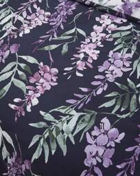 Wisteria Duvet Cover Set White/Navy - Catherine Lansfield - Size: SINGLE - thumbnail 3