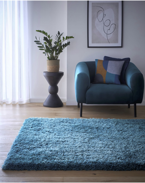 Chicago Shaggy Rug Teal - Origins - Size: 140X200 - image 1