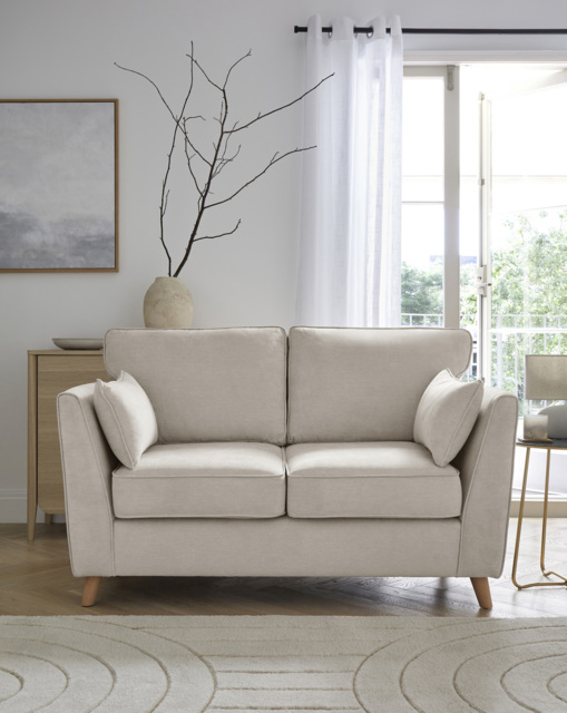 McKenzie Chenille 2 Seater Sofa Stone - JD Williams - image 1