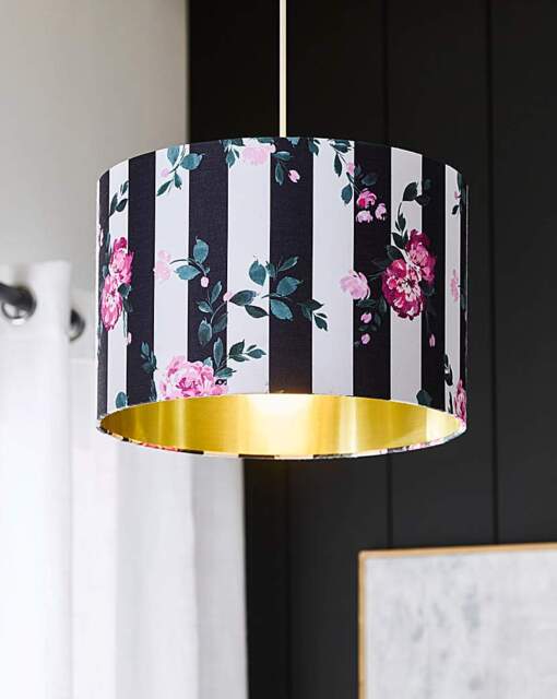 Joanna Hope Lainey Striped Floral Shade Black/White - Joanna Hope - image 1