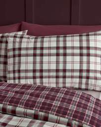 Catherine Lansfield Kelso Duvet Set Plum - Catherine Lansfield - Size: SINGLE - thumbnail 5
