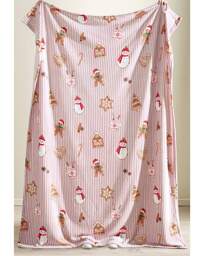 CL Christmas Gingerbread Striped Throw Multi - Catherine Lansfield - Size: 130X170 - thumbnail 3