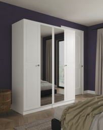 Richmond 4 Door Wardrobe White - Welcome - thumbnail 1