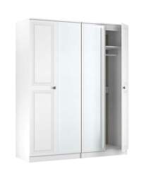Richmond 4 Door Wardrobe White - Welcome - thumbnail 4