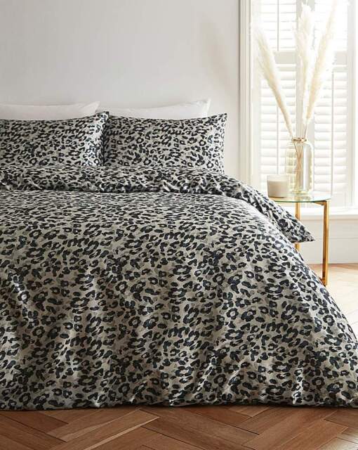 Joanna Hope Animal Satin Duvet Set Natural - Joanna Hope - Size: SINGLE - image 1