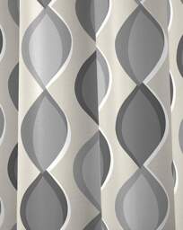 Fusion Lennox Eyelet Curtains Grey - Fusion - Size: 167 x 137cm - thumbnail 3