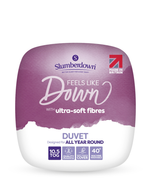 Slumberdown Like Down 10.5 Tog Duvet White - Slumberdown - Size: SINGLE - image 1