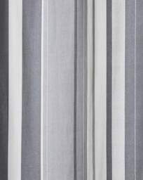 Fusion Whitworth Stripe Eyelet Curtains Grey - Size: 167 x 183cm - thumbnail 3