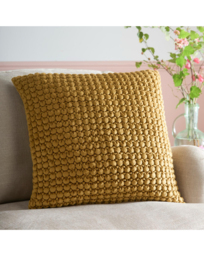 Appletree Bobble Filled Cushion Ochre - Appletree - Size: 55X55CM - thumbnail 1