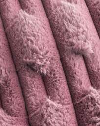 Bianca Carved Faux Fur Throw Pink - Bianca - Size: 150X200 - thumbnail 5