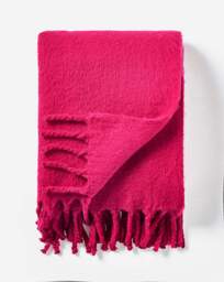 Faux Mohair Throw Pink - JD Williams - Size: 120X150 - thumbnail 2