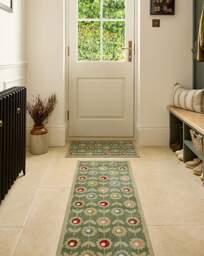 My Mat Nylon Indoor Floral Sage Runner Multi - Origins - Size: 50X150 - thumbnail 3