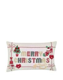 CL Merry Christmas Cushion Multi - Catherine Lansfield - Size: 30X50 - thumbnail 2