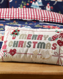 CL Merry Christmas Cushion Multi - Catherine Lansfield - Size: 30X50 - thumbnail 1