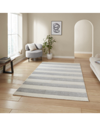 Catherine Lansfield Cove Stripe Rug Grey - Catherine Lansfield - Size: 120X170 - thumbnail 1