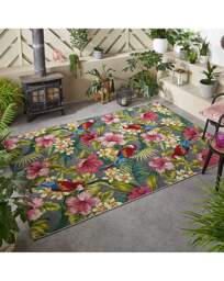 Tropicana Parrots Indoor/Outdoor Rug Multi - Homemaker - Size: 200X285 - thumbnail 1