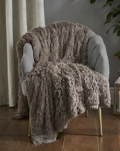 Shaggy Fleece Throw Natural - Catherine Lansfield - Size: 150X200 - image 1