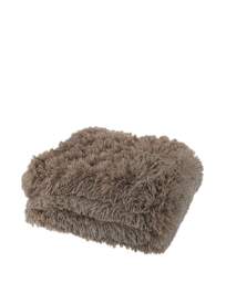 Shaggy Fleece Throw Natural - Catherine Lansfield - Size: 150X200 - thumbnail 3
