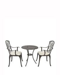 Cast Aluminium 3 Piece Bistro Set - Charles Bentley