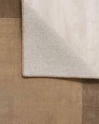 Borders Wool Rug Taupe - Origins - Size: 160X230 - thumbnail 2