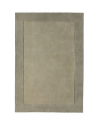 Borders Wool Rug Taupe - Origins - Size: 160X230