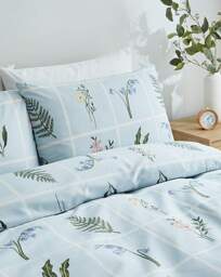 Esther Botanical Duvet Set Blue - JD Williams - Size: SINGLE - thumbnail 2