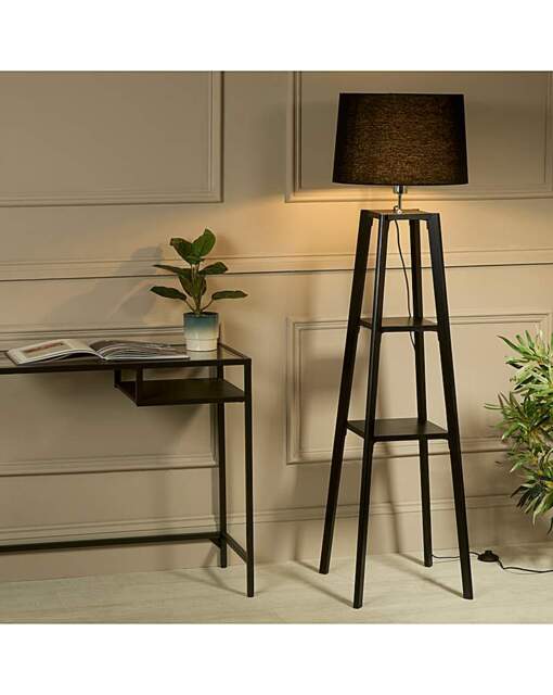 Lincoln Shelf Floor Lamp Black - Gray & Osbourn - image 1