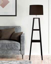 Lincoln Shelf Floor Lamp Black - Gray & Osbourn - thumbnail 3