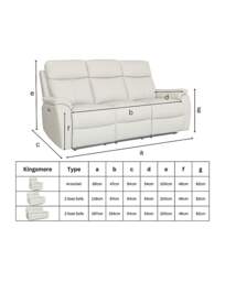 Aspire Kingsmere Power Recliner 2 Seater TAN - Aspire - thumbnail 4