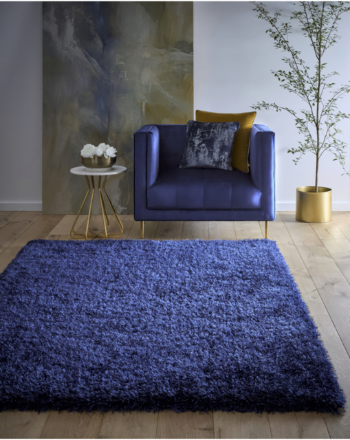 Chicago Shaggy Rug Navy - Origins - Size: 200X290 - image 1