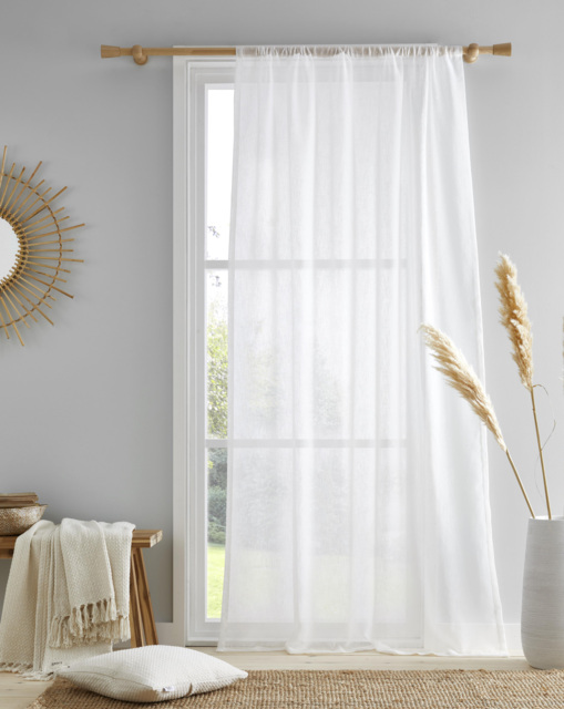 Kayla Fabric Voile White - Drift Home - Size: 183x140cm - image 1